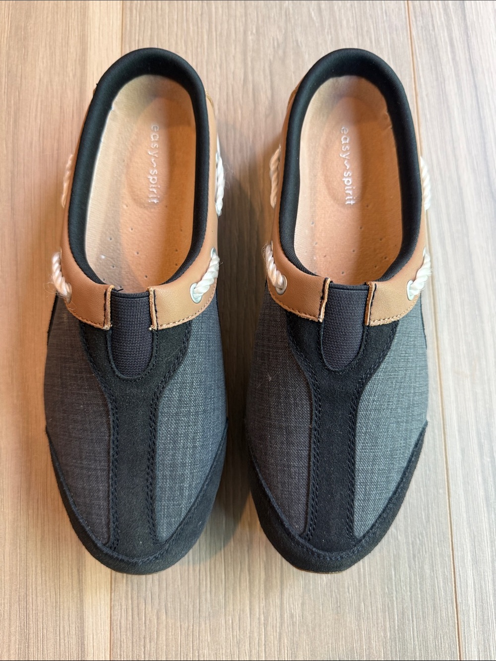 Easy Spirit Women's Travelport Denim Mules Size 8.5